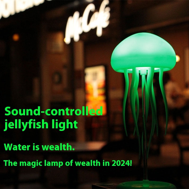 Color Changing Standable Voice Control Jellyfish Lamp